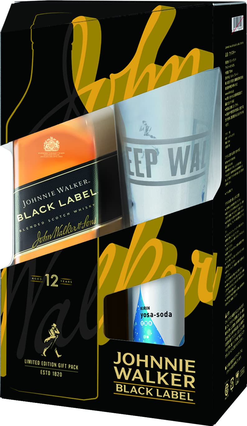 Amazon.co.jp: 【ソーダ/グラス付】ジョニーウォーカー ブラックラベル